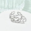 304 Stainless Steel Cuff Open Rings for Women RJEW-L341-01A-P-2