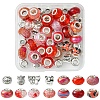 DIY Tibetan Style Alloy & Resin European Beads Making Finding Kits DIY-FS0006-78E-1