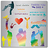 Father's Day Stainless Steel Cutting Dies Stencils DIY-WH0238-173-1