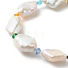 Irregular Natural Pearl Beaded Bracelet for Women BJEW-TA00031-4