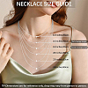 10Pcs 2 Colors 1.4MM Brass Cross/Rolo Chain Necklaces MAK-BBC0001-31-7