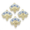 Alloy Enamel Chandelier Component Links PALLOY-S177-80B-1