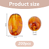 200Pcs Transparent Acrylic Beads MACR-DC0001-27-2