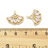 Brass Micro Pave Cubic Zirconia Pendants KK-B134-44G-3