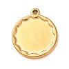 304 Stainless Steel Pendant Cabochon Settings STAS-Z204-04G-04-1