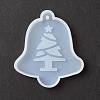 Christmas Theme DIY Bell with Tree Pendant Silicone Molds DIY-F114-35-2