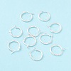 925 Sterling Silver Hoop Earrings STER-P047-13B-S-1