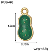 304 Stainless Steel Enamel Pendants STAS-OY011-01G-4