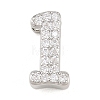 Brass Micro Pave Cubic Zirconia Pendants KK-B167-22P-2