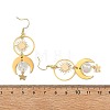 Celestial Brass & 304 Stainless Steel Dangle Drop Earrings for Women EJEW-JE07345-01-5