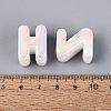 UV Plating Opaque Rainbow Iridescent Acrylic Beads OACR-P010-23B-5