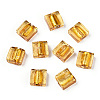 Handmade Silver Foil Lampwork Beads X-FOIL-S006-12x12mm-07-1