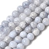 Natural Blue Lace Agate Beads Strands G-G346-A01-6mm-2