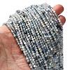 Natural Aquamarine Beads Strands G-RM2025-A17-3mm-B-1