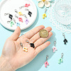 15Pcs Resin Pendant Decorations HJEW-YW00558-3