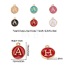 Golden Plated Alloy Enamel Charms ENAM-SC0001-36G-2