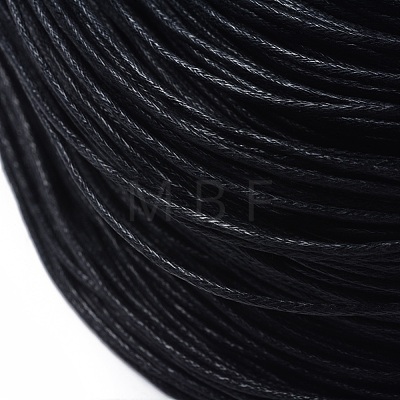 Black Waxed Cotton Cord X-YC1.5mm131-1