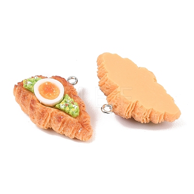 Opaque Resin Imitation Food Pendants RESI-P049-01B-P-1