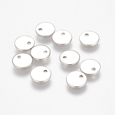304 Stainless Steel Stamping Blank Tag Charms STAS-K149-03A-1