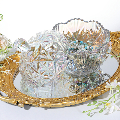Glass Candy Storage Box HOUS-WH0007-008A-1