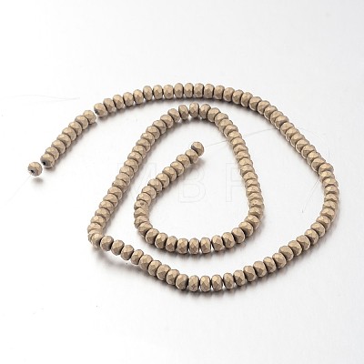 Electroplate Non-magnetic Synthetic Hematite Bead Strands G-F300-48B-F06-1