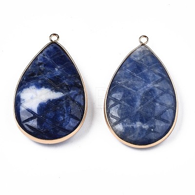 Natural Sodalite Pendants G-N326-108G-1