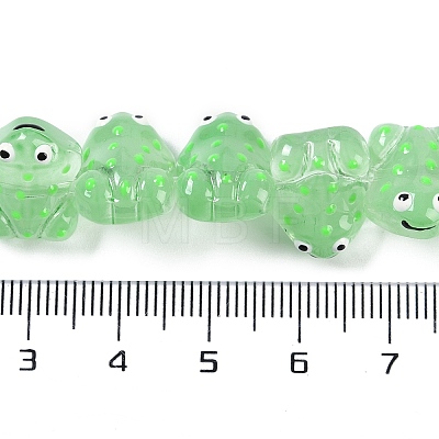 Transparent Glass Enamel Beads Strands GLAA-B021-05B-1