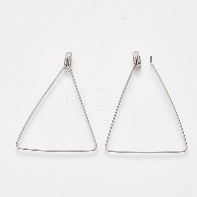 304 Stainless Steel Wire Pendants STAS-S103-12-1