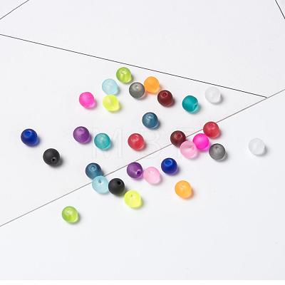 15 Colors Transparent Glass Beads FGLA-JQ0001-01-4mm-1