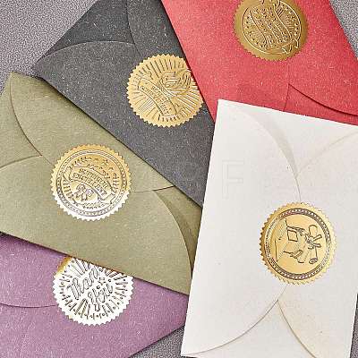 Self Adhesive Gold Foil Embossed Stickers DIY-WH0163-70L-1