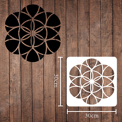 Plastic Reusable Drawing Painting Stencils Templates DIY-WH0172-174-1