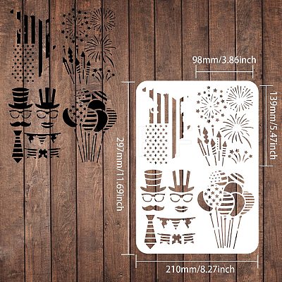 Large Plastic Reusable Drawing Painting Stencils Templates DIY-WH0202-239-1