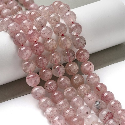 Natural Strawberry Quartz Beads Strands G-L595-C03-04-1