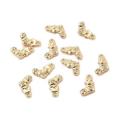 Christmas Alloy Rhinestone Charms FIND-G102-01G-02-1