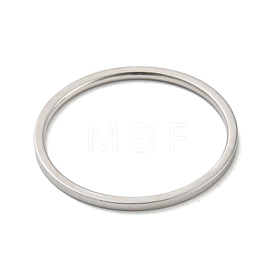 304 Stainless Steel Simple Plain Band Finger Ring for Women Men RJEW-F152-05P-C-1