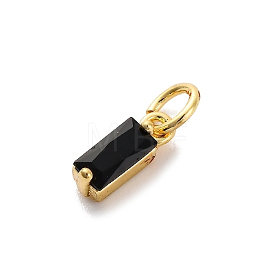 Brass Pave Cubic Zirconia Charms KK-F894-13G-02-1