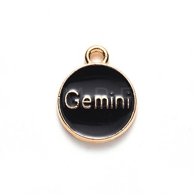 Alloy Enamel Pendants ENAM-S124-01B-08I-1