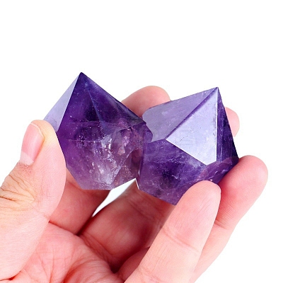 Pointed Natural Amethyst Sculpture Display Decorations PW-WGD53C4-01-1