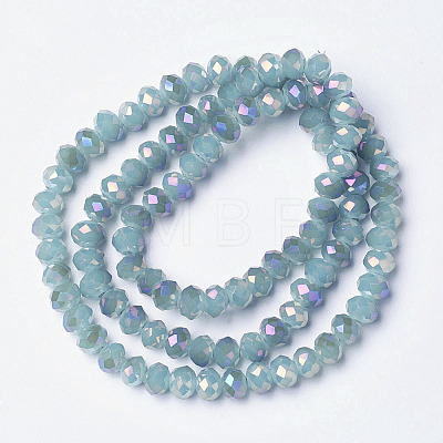 Electroplate Glass Beads Strands EGLA-A034-J4mm-G05-1
