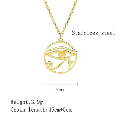 Stainless Steel Pendant Necklaces KA3458-1-1