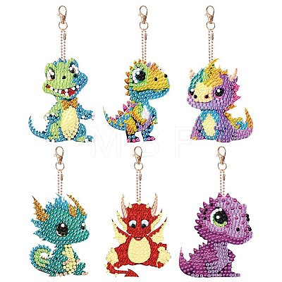 Dragon DIY Diamond Painting Pendant Decoration Kits PW-WG91092-01-1