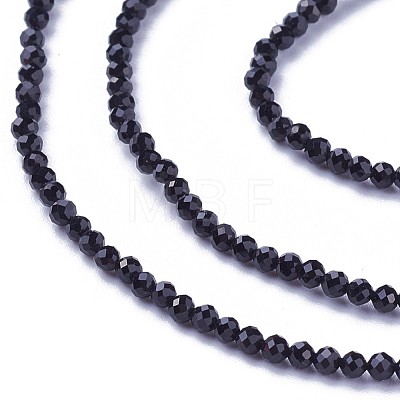 Faceted Glass Beads Strands G-F619-09B-2mm-1