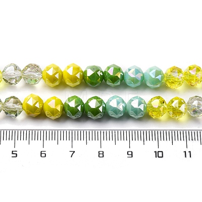 Transparent Glass Beads Strands GLAA-Q009-01B-1