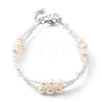 Multi-strand Bracelets BJEW-JB05492-02-1