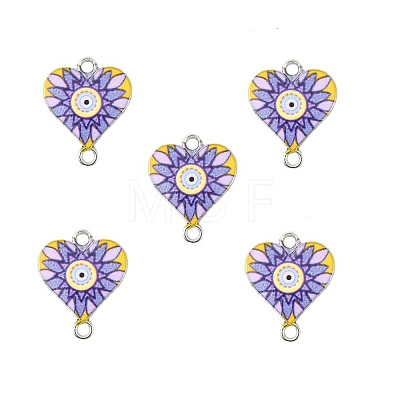 Alloy Enamel Connector Charms ENAM-CJC0001-08P-P-1