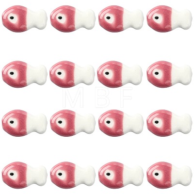 16Pcs Handmade Porcelain Ceramic Beads PORC-FS0001-68D-1