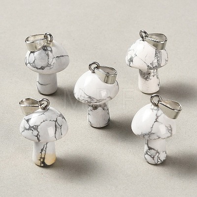 Natural Howlite Pendants GG-CBAA0EE-05P-24-1