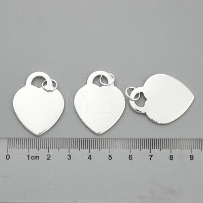 Brass Heart Pendants KK-BB11566-1