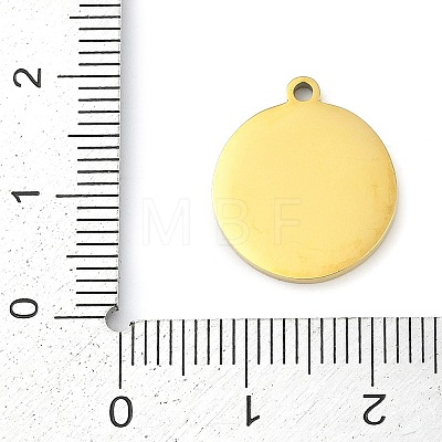 304 Stainless Steel Pendants STAS-F315-09G-03-1