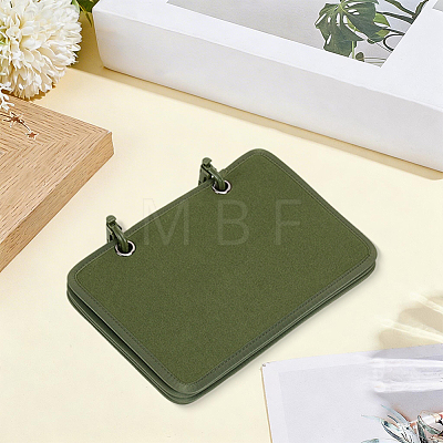 4Pcs Rectangle Velvet Binder Badge Armband Patch Display Board DIY-WH20062-165A-1